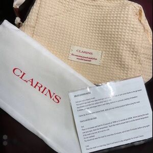 Clarins Cosmetic Bag & Eye Mask